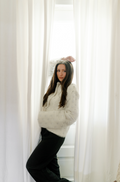 White Mink Jacket w/Leather
