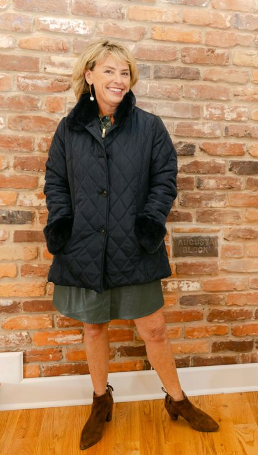 Quilt Jacket w/Rex Trim