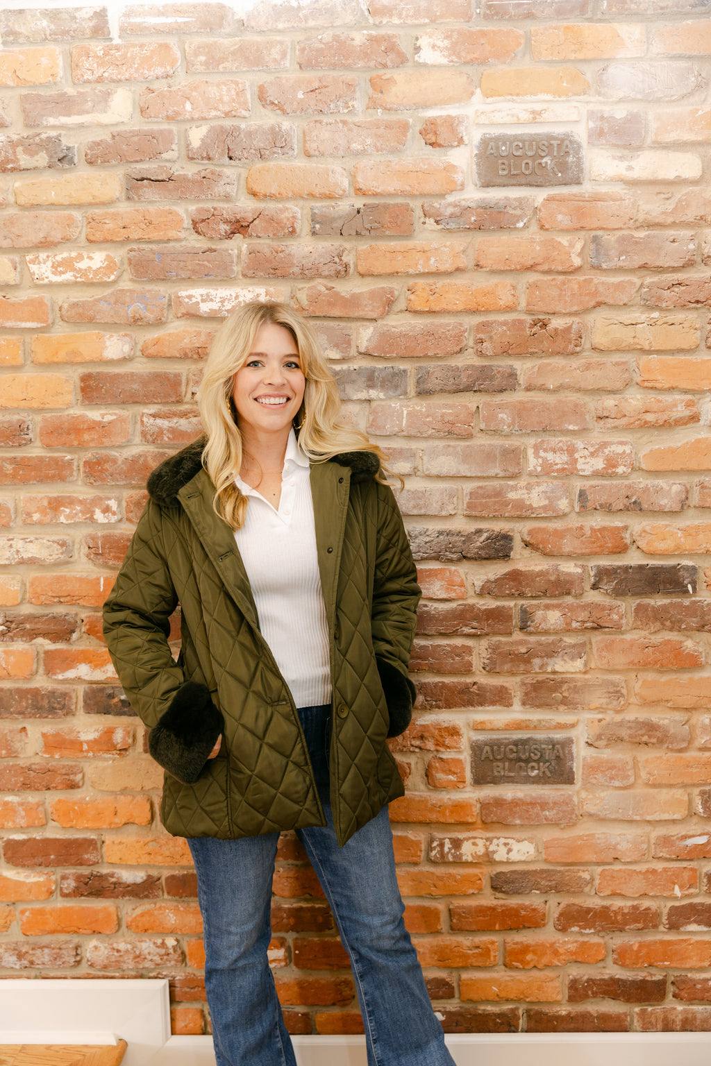 Quilt Jacket w/Rex Trim