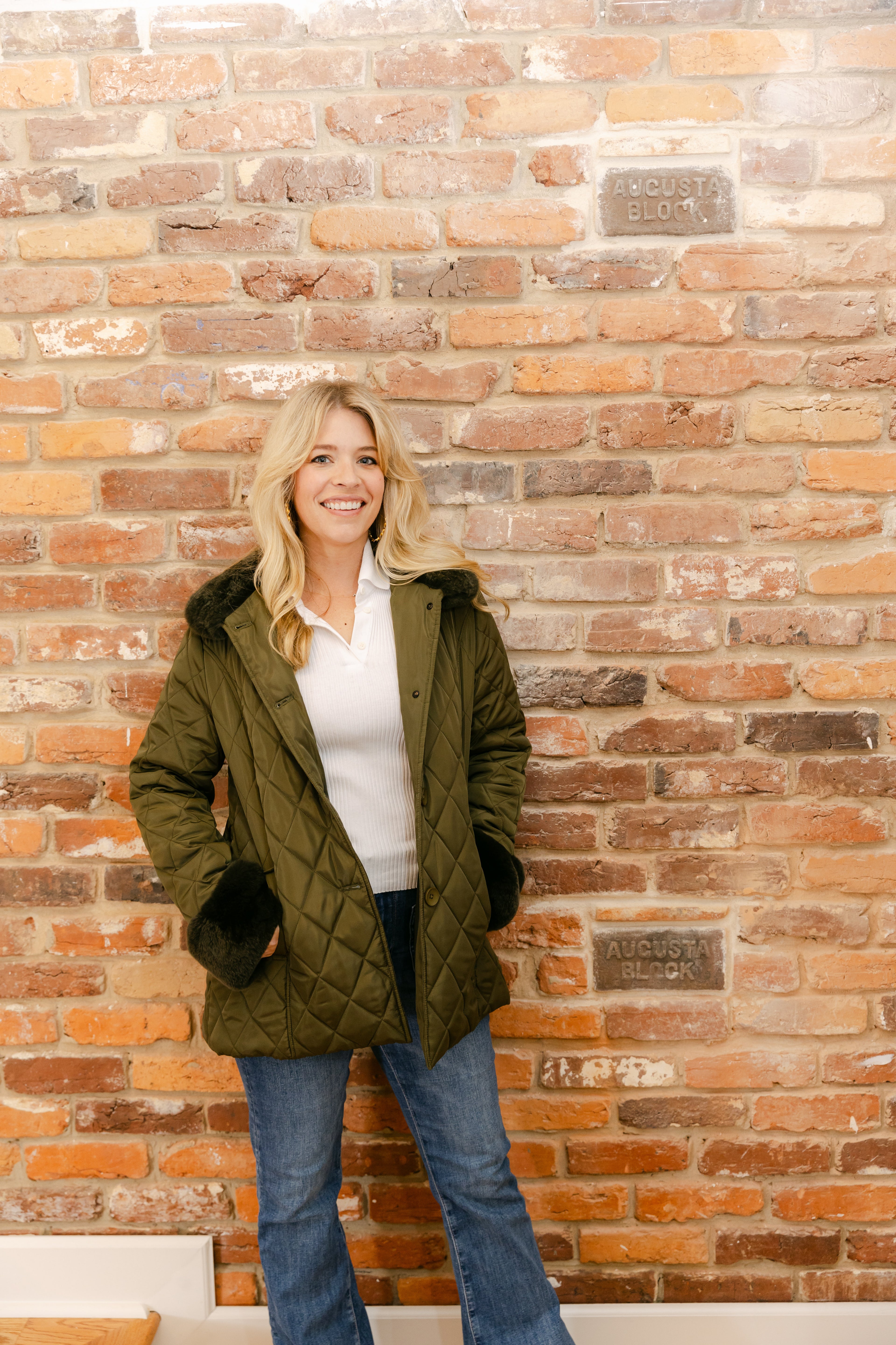 Quilt Jacket w/Rex Trim