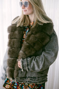 Denim Jacket w/Fox Collar