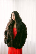 Brown Fox Flowy Jacket