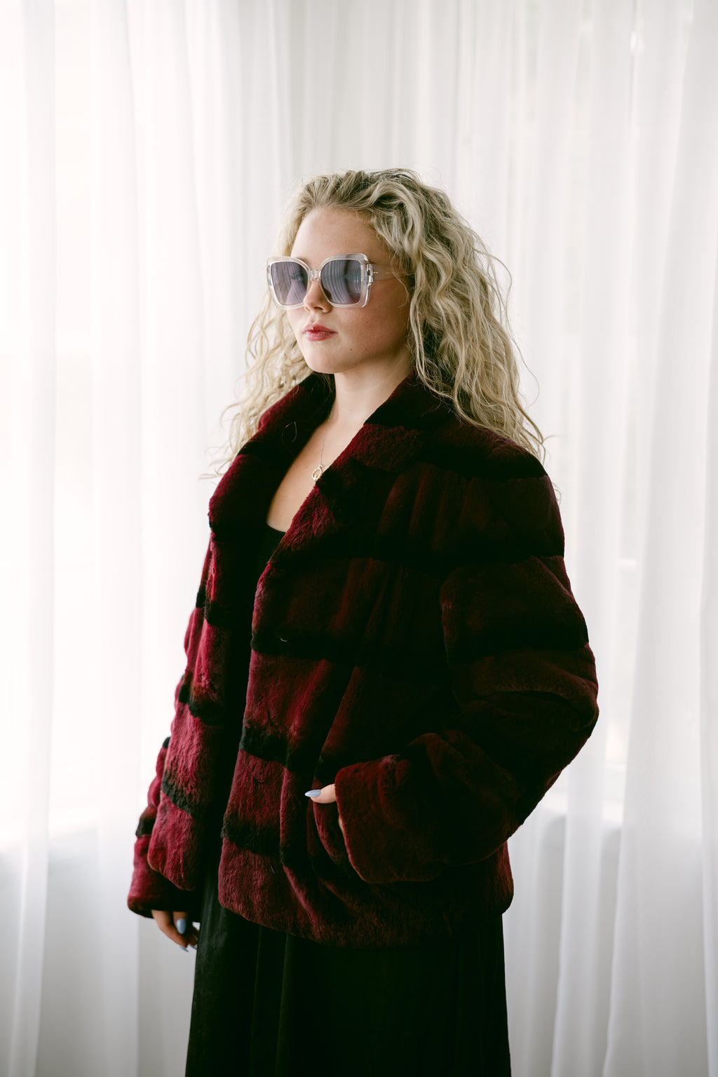 Burgandy Rex Jacket