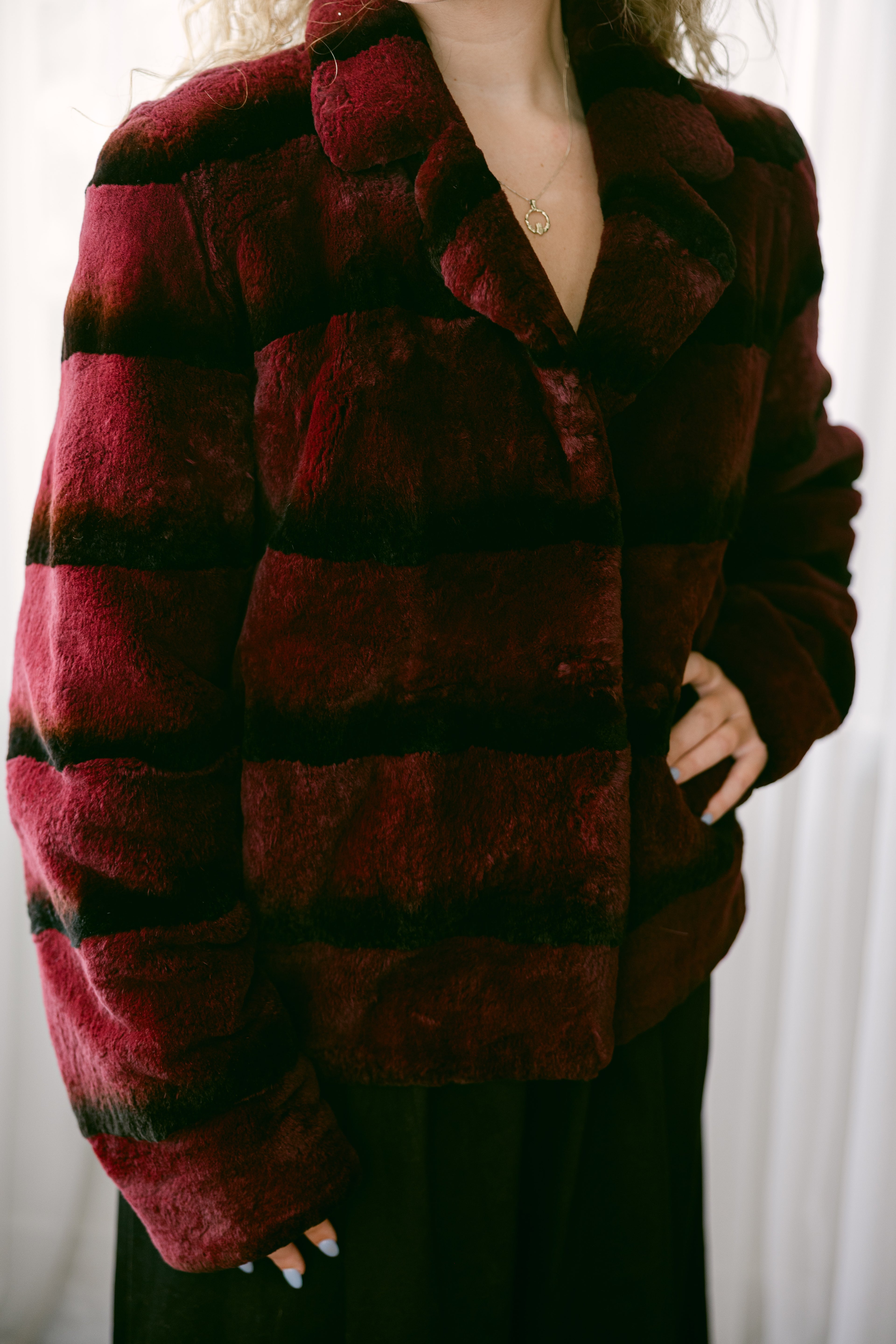 Burgandy Rex Jacket