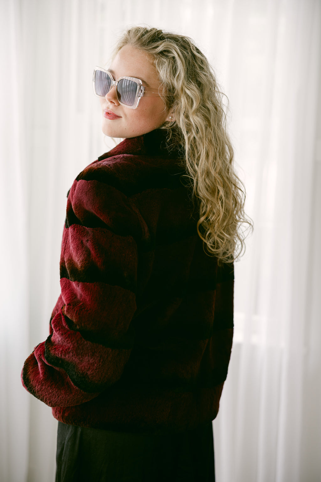 Burgandy Rex Jacket